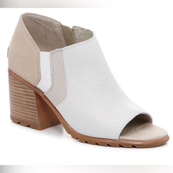 Sorel Nadia Ankle Bootie in Off White and  Beige - Picture 9 of 10